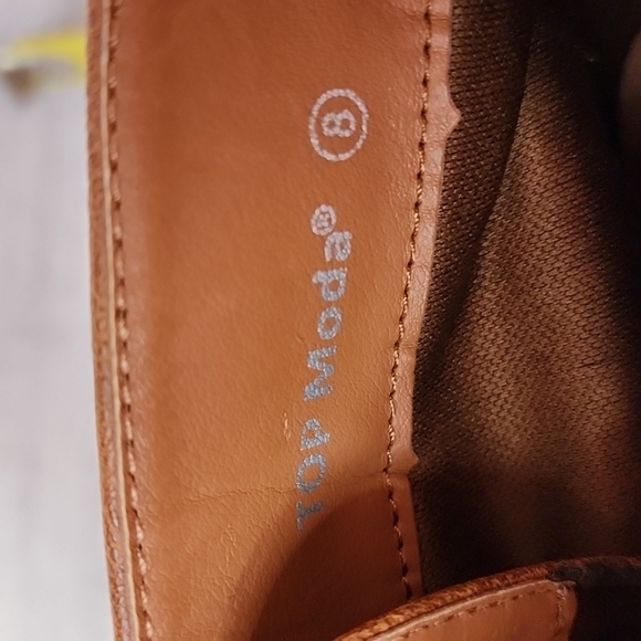 Top Moda booties. Lace up zip sides 3" heel - Picture 8 of 8